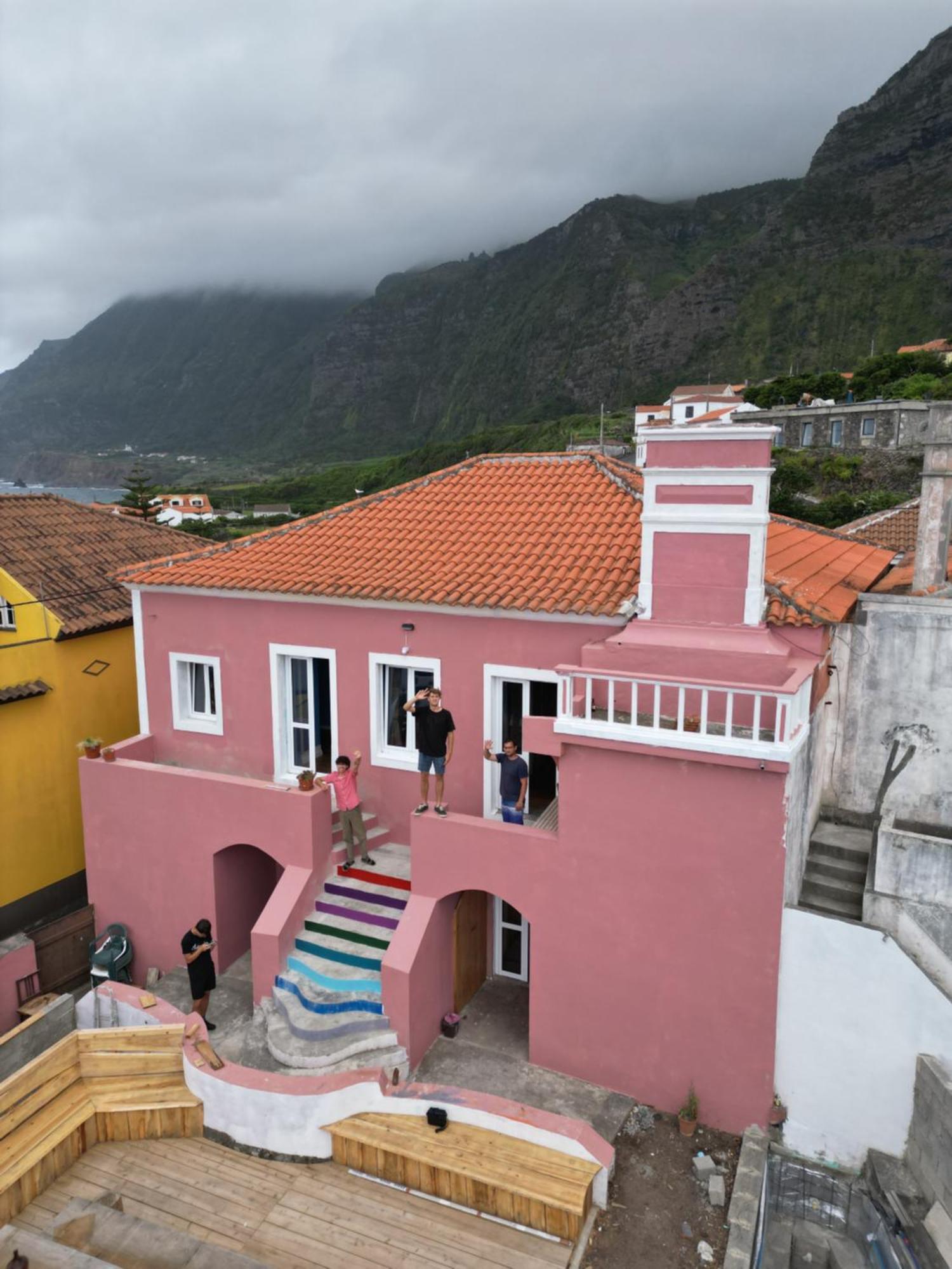 Albergue The Pink House Faja Grande Exterior foto