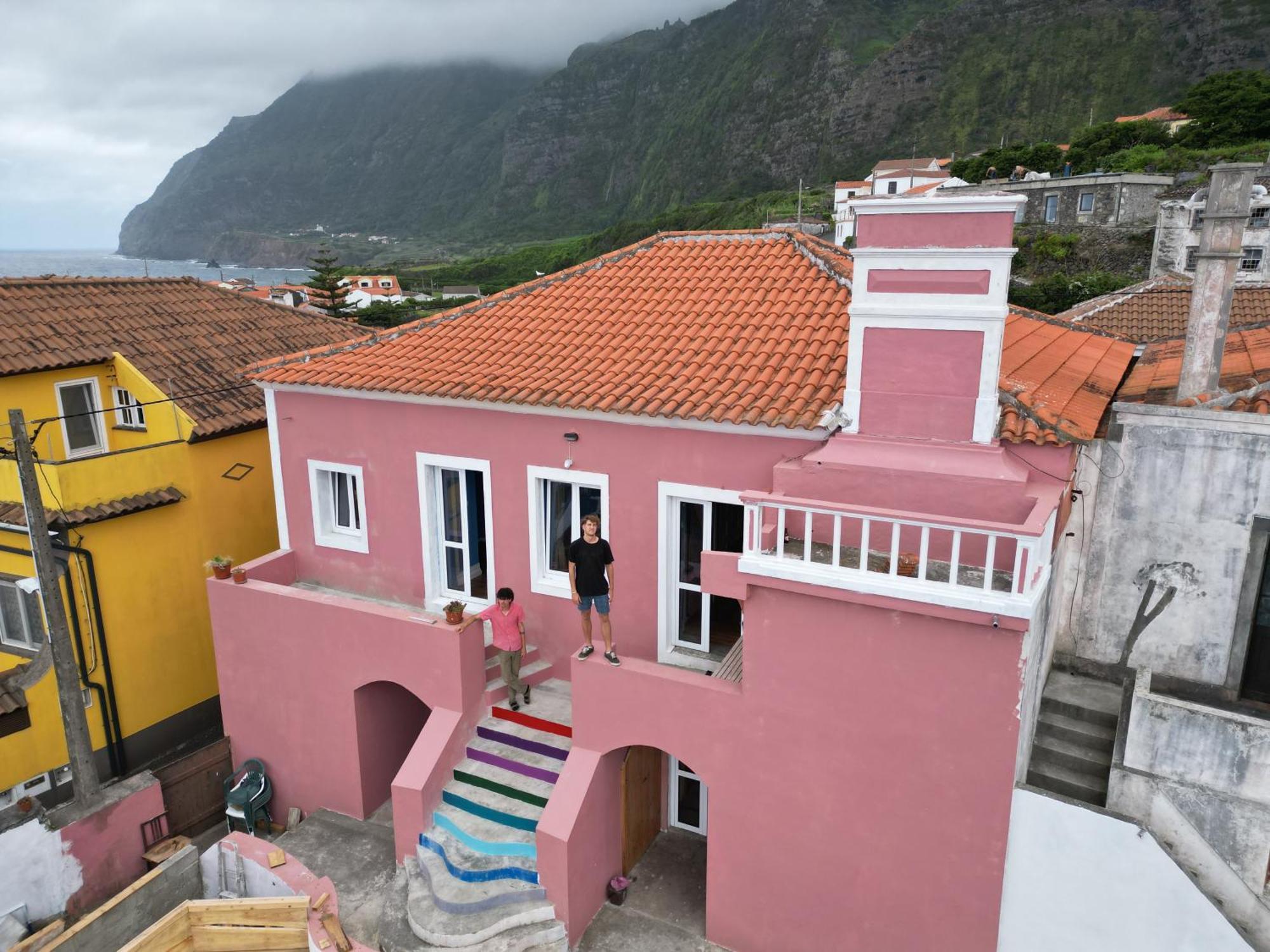 Albergue The Pink House Faja Grande Exterior foto